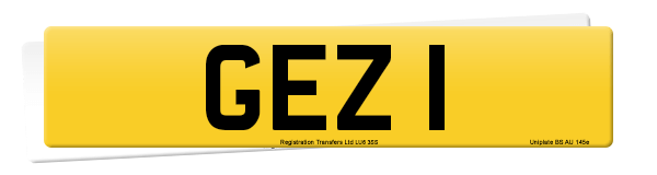 Registration number GEZ 1